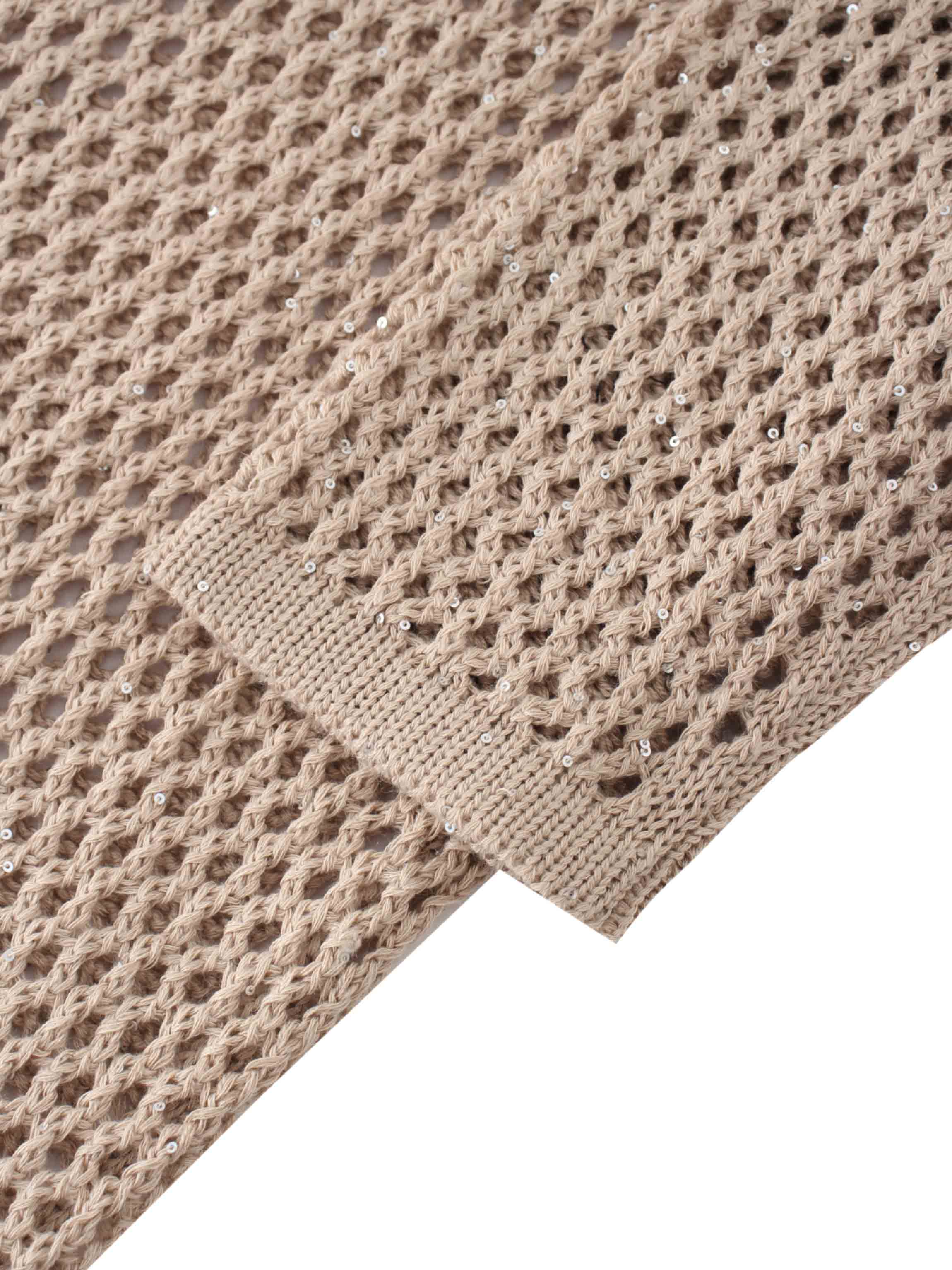 Crochet Duster-Taupe