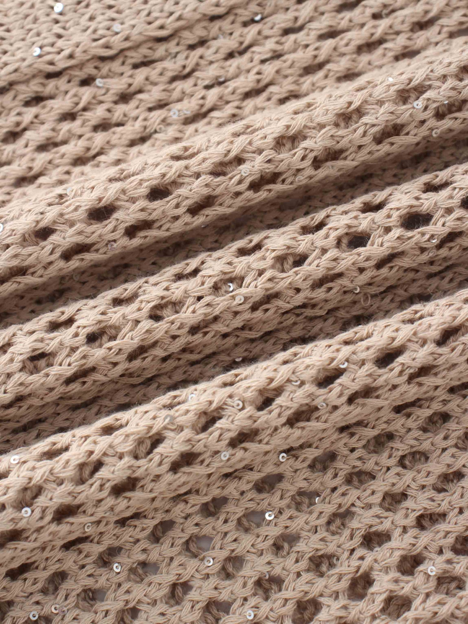 Crochet Duster-Taupe