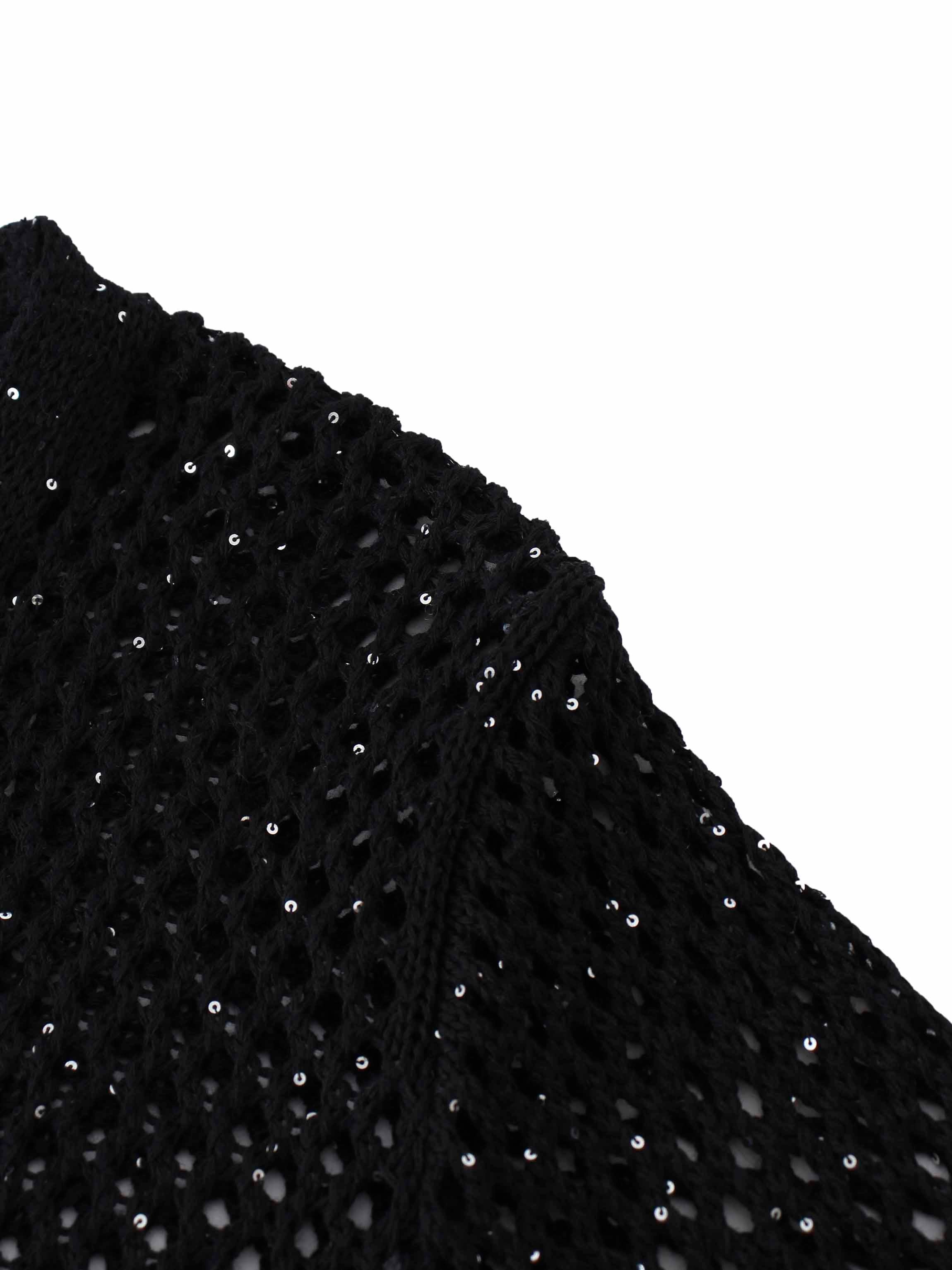 Crochet Duster-Black