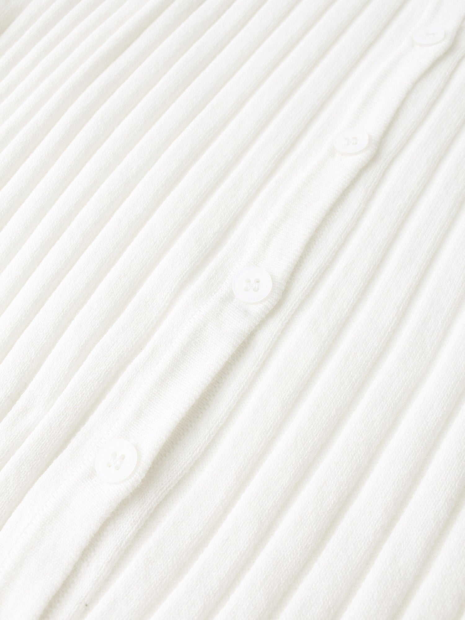 Lightweight Ribbed Cardigan 17" - Cream