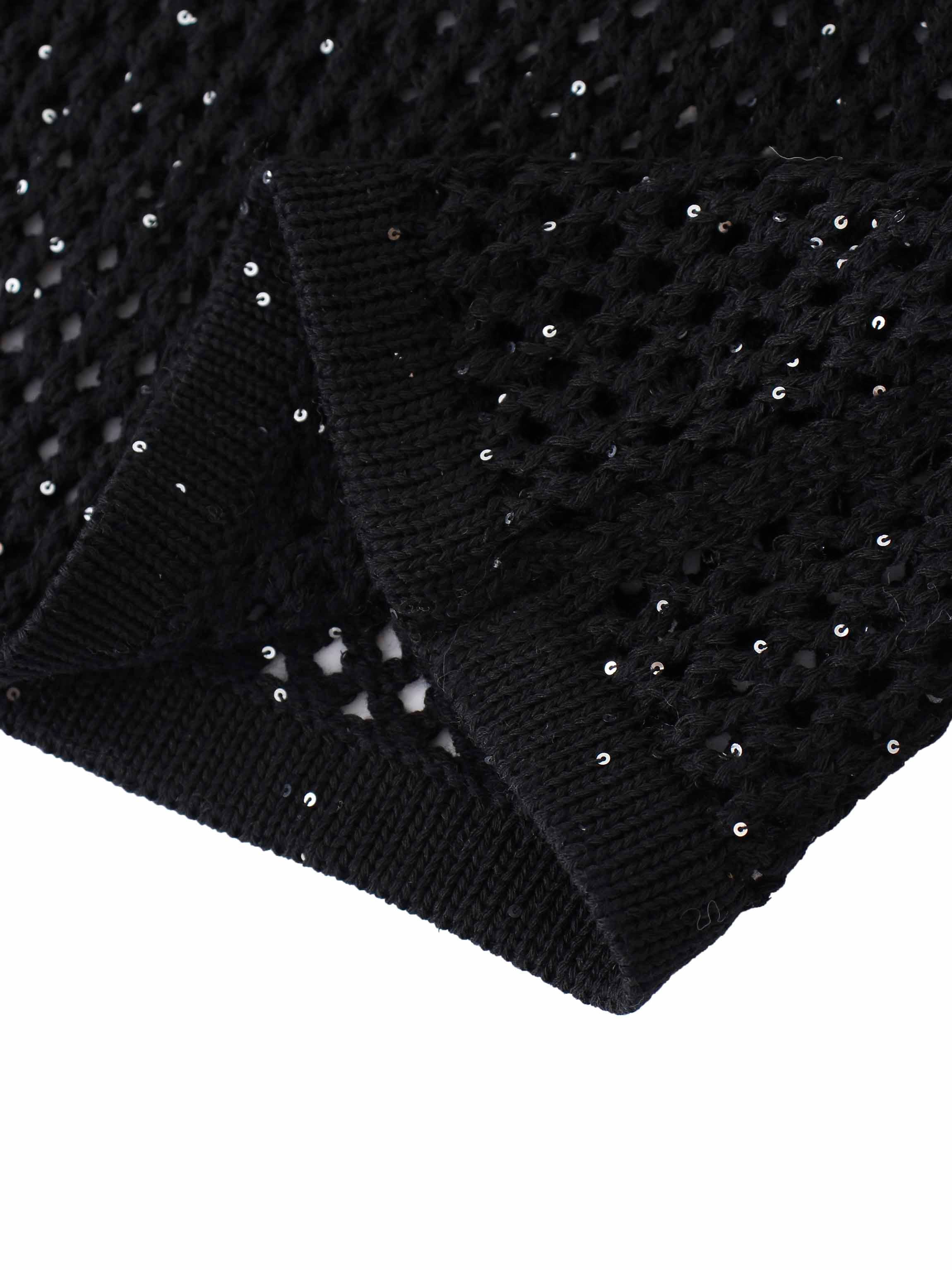 Crochet Duster-Black