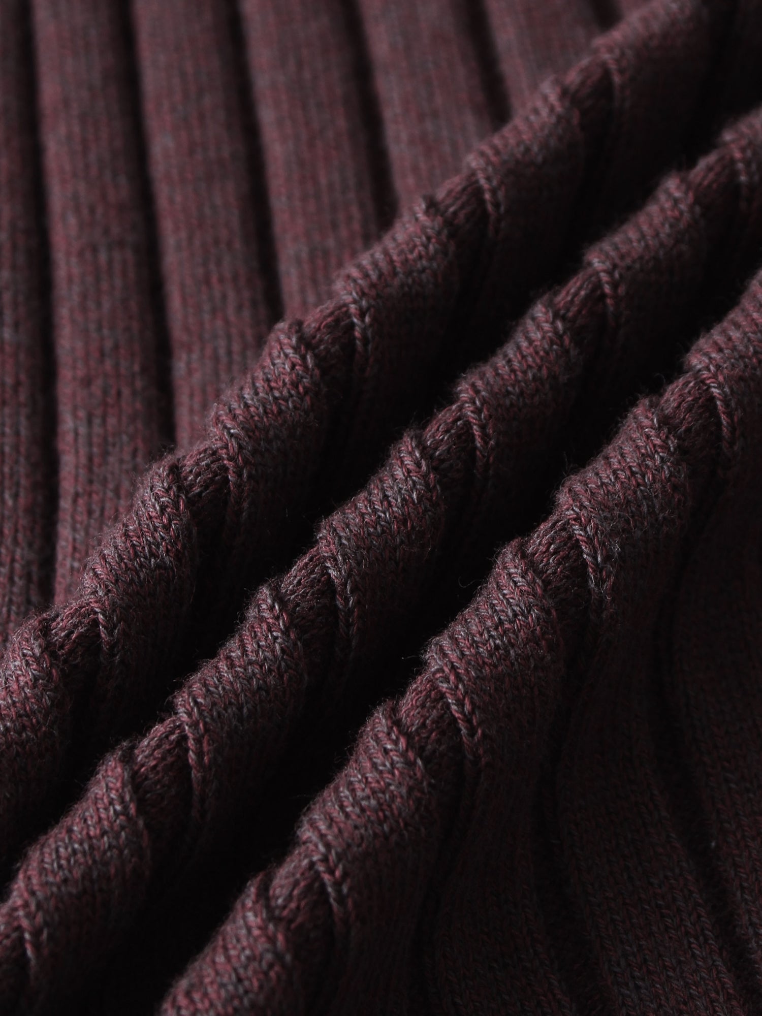 Lightweight Ribbed Cardigan 17"- Burgundy