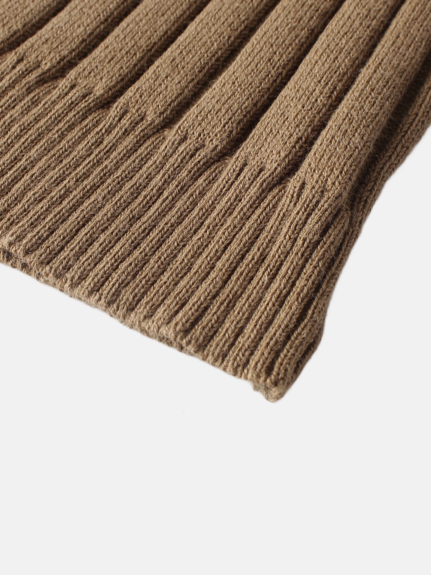 Lightweight Ribbed Cardigan 17" - Camel