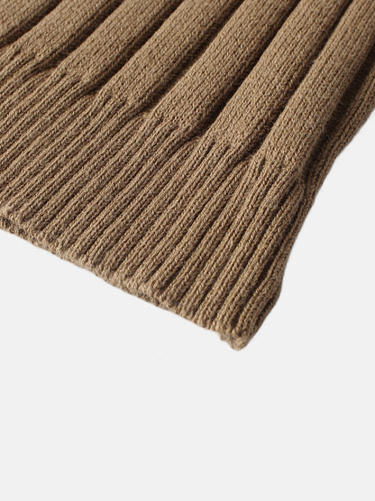 Lightweight Ribbed Cardigan 17" - Camel