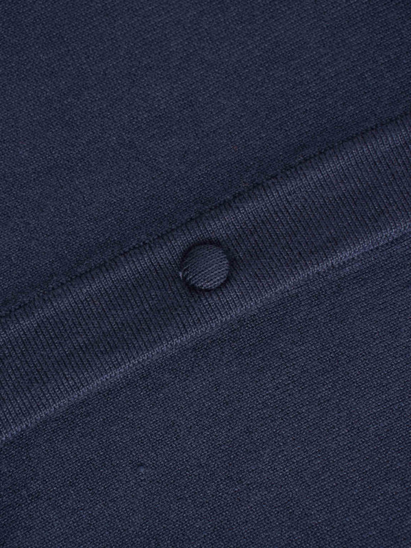 Cropped Bow Cardigan-Navy