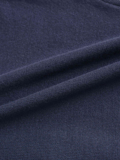 Cropped Bow Cardigan-Navy