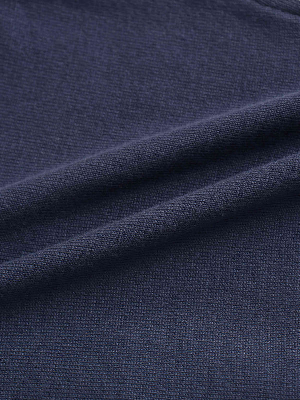 Cropped Bow Cardigan-Navy