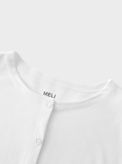Basic T-Shirt Cropped Cardigan-White