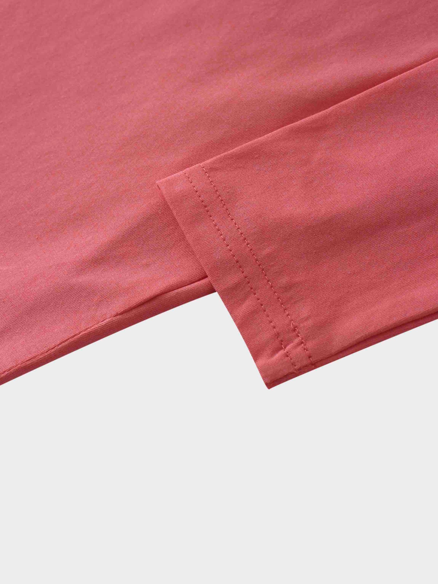 Crown Embossed T-Shirt-Coral