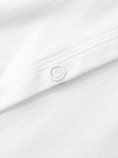 Basic T-Shirt Cropped Cardigan-White