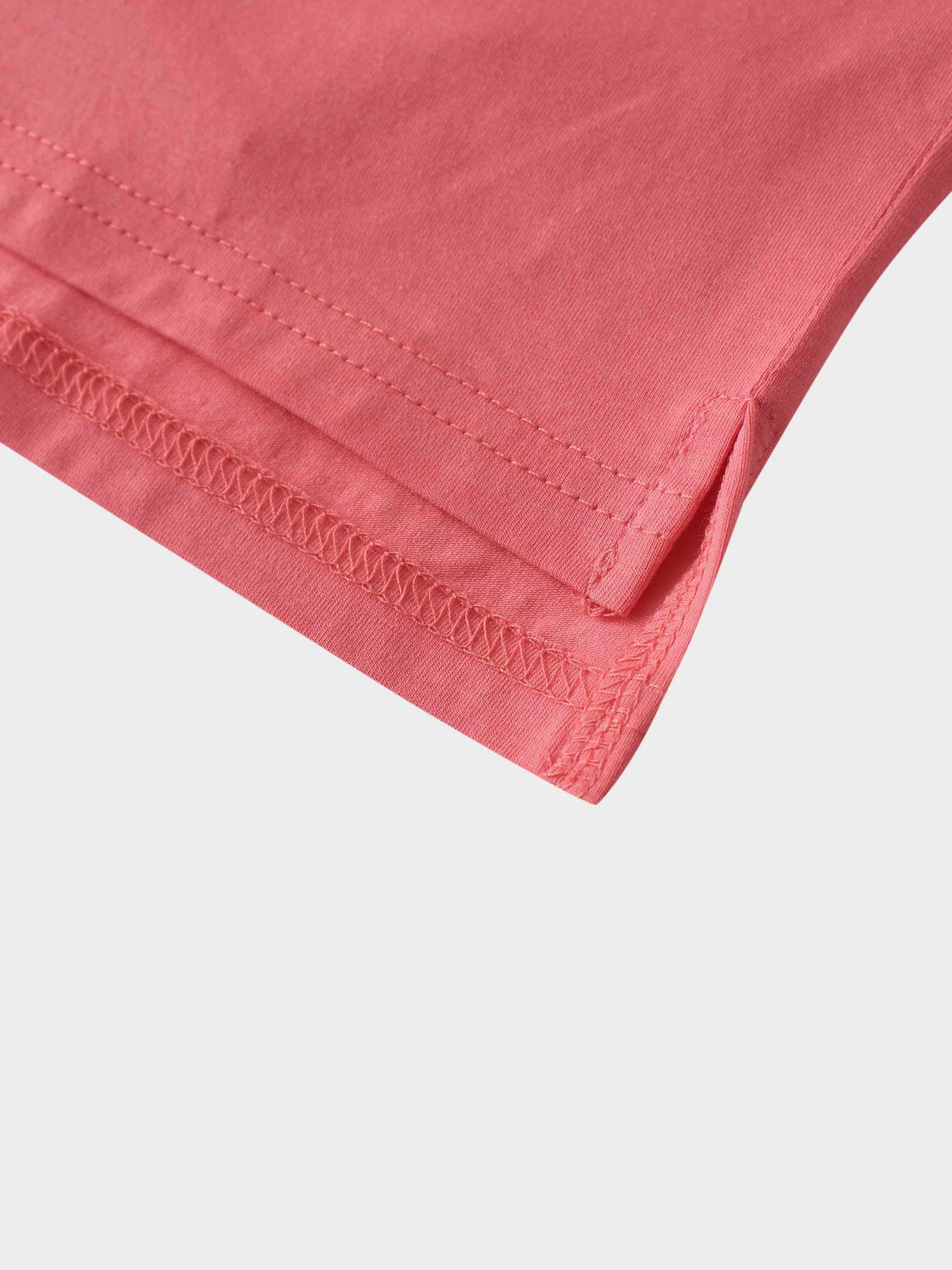 Crown Embossed T-Shirt-Coral