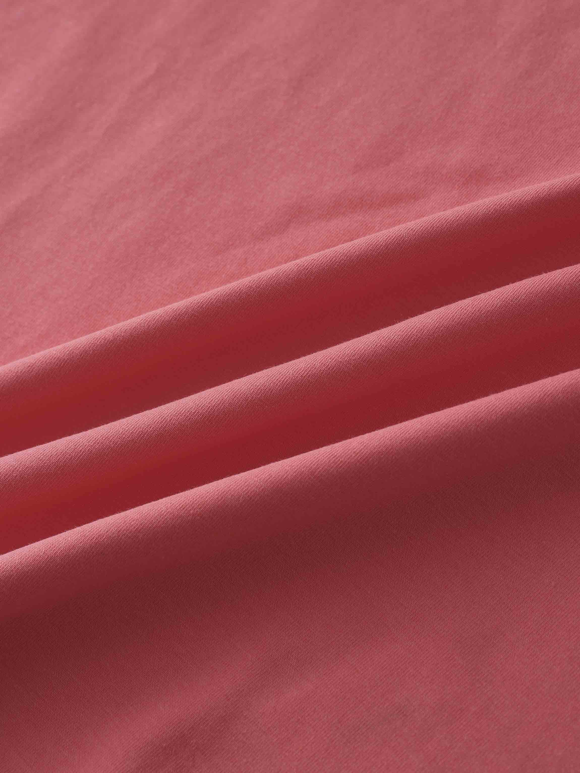 Crown Embossed T-Shirt-Coral
