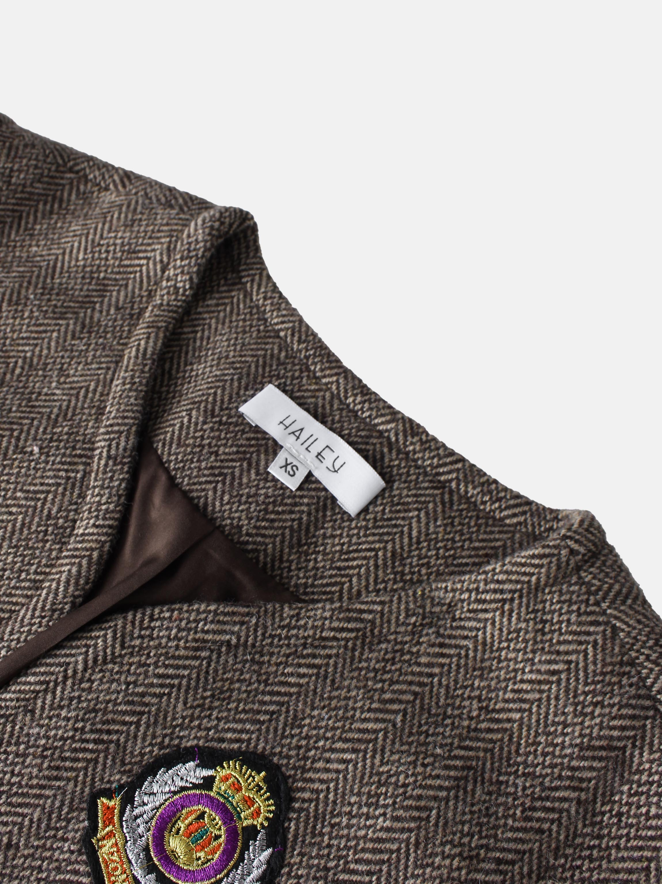 Plaid Boxy Jacket - Brown Plaid