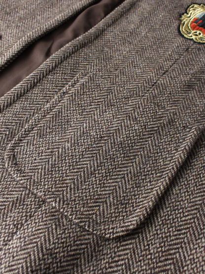 Plaid Boxy Jacket - Brown Plaid