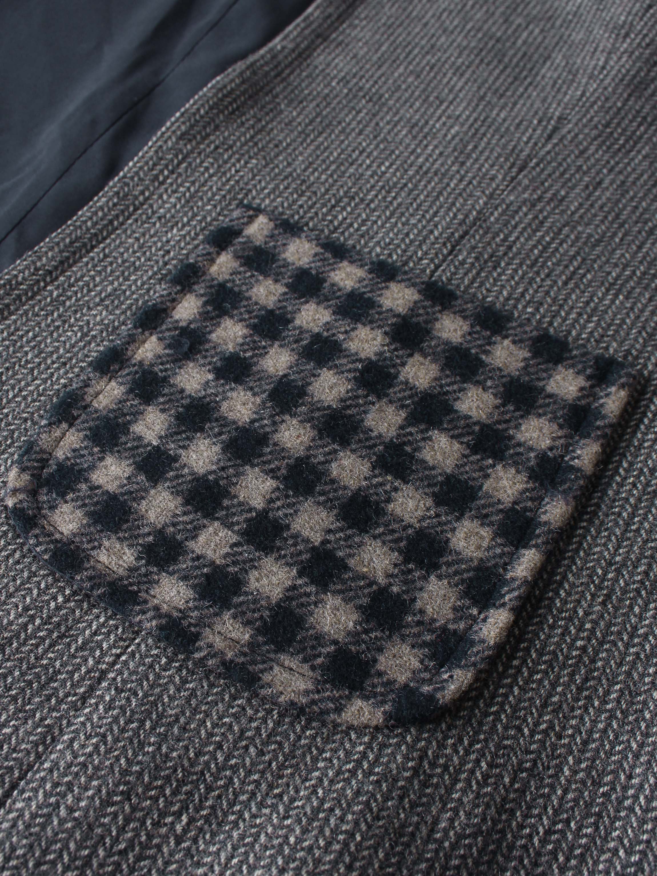 Plaid Boxy Jacket - Blue Plaid