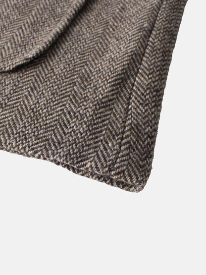 Plaid Boxy Jacket - Brown Plaid