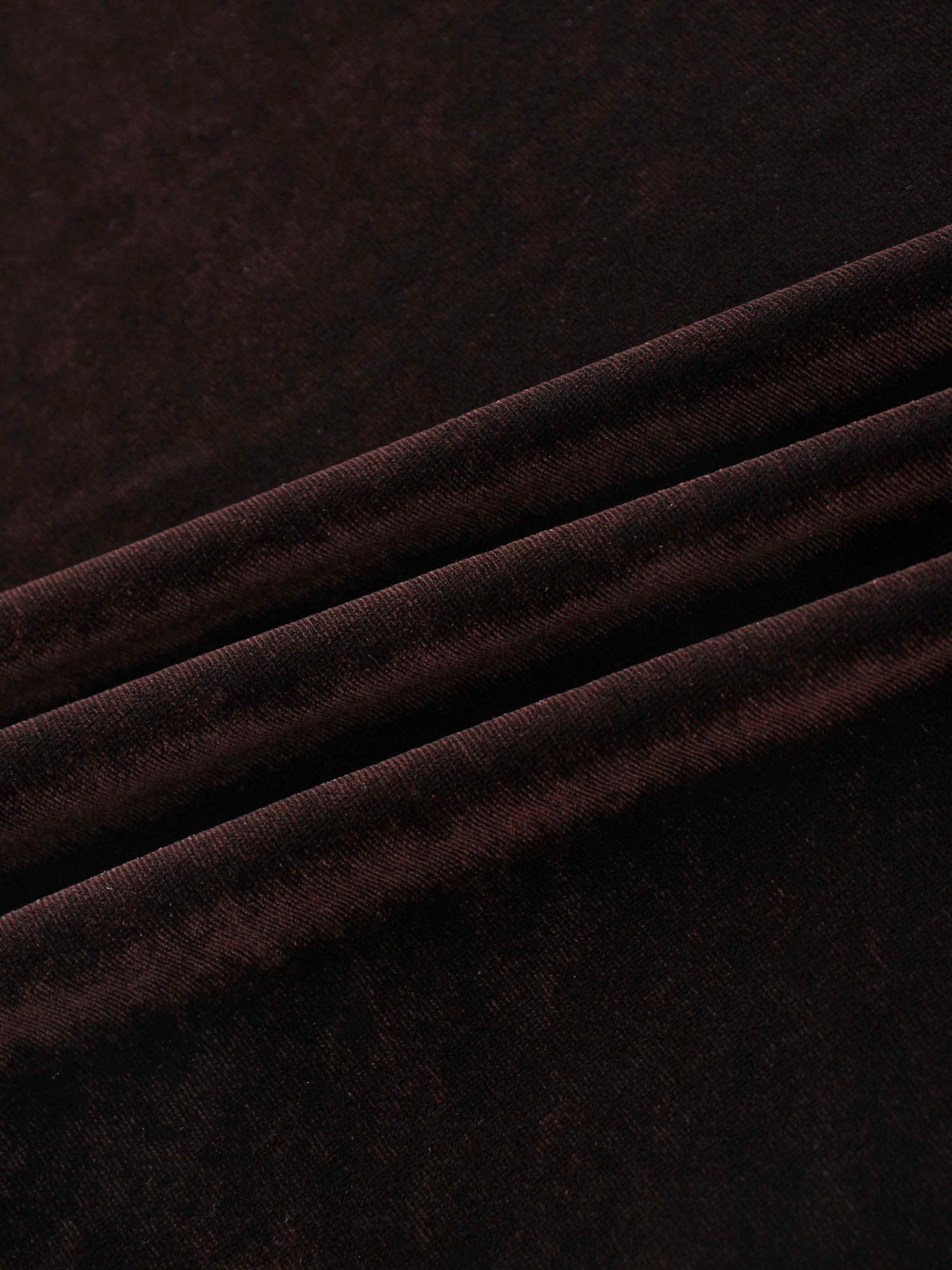 Velour Slip Skirt-Brown
