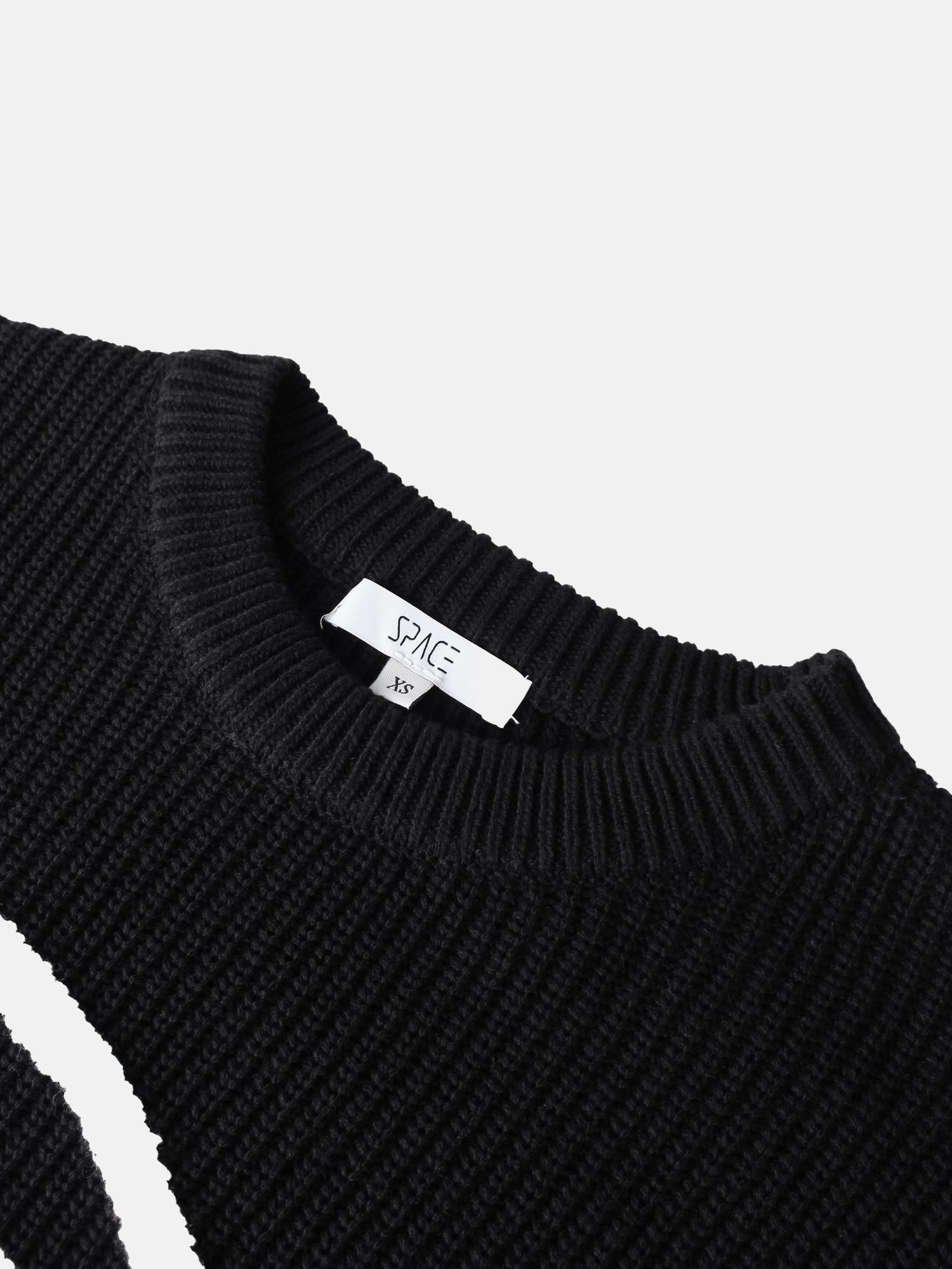 Embroidered Bow Sweater - Black/White