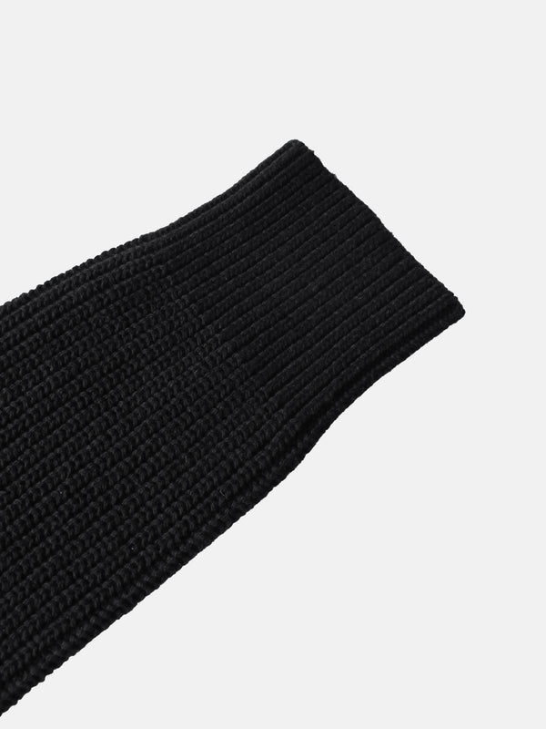 Embroidered Bow Sweater - Black/White