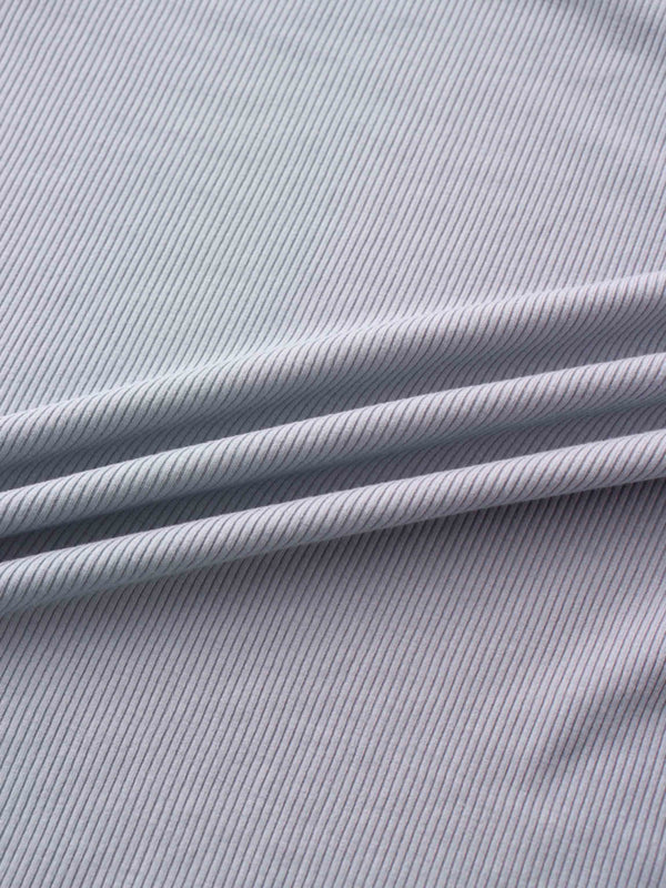 RIBBED HIGH V 3Q-PURPLE