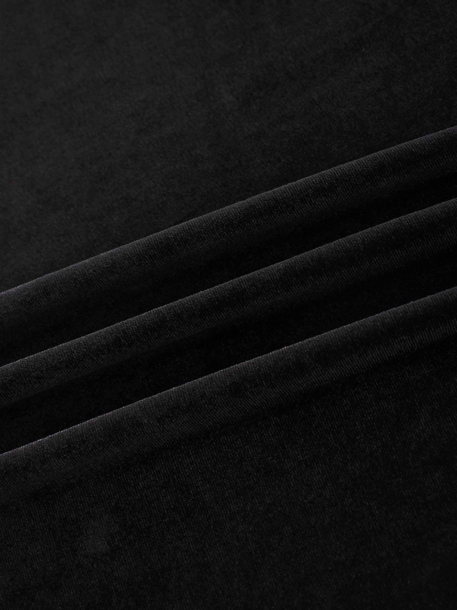Ombre Velour Slip Dress-Black