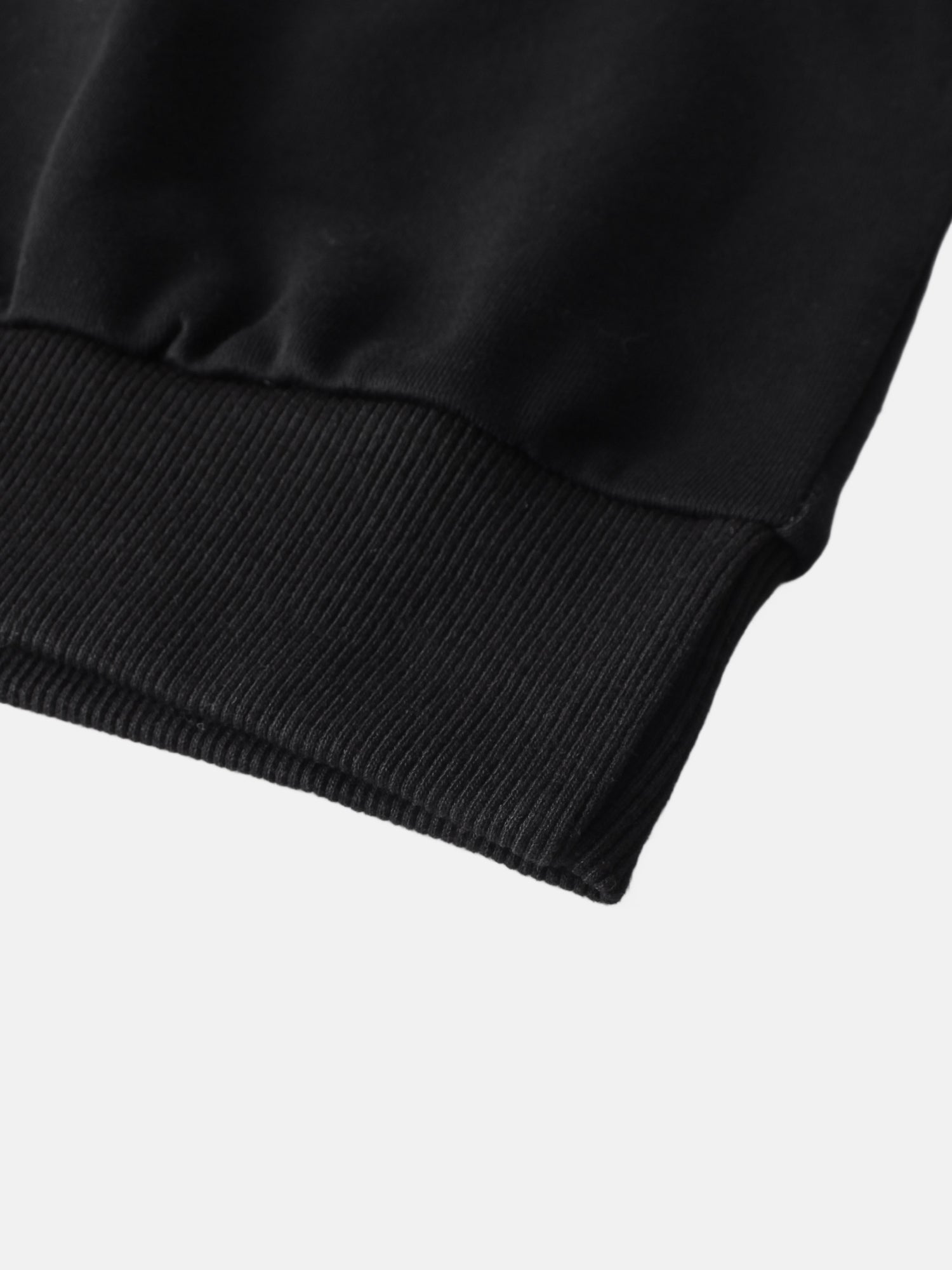 Lightweight Crop Sweatshirt - Black