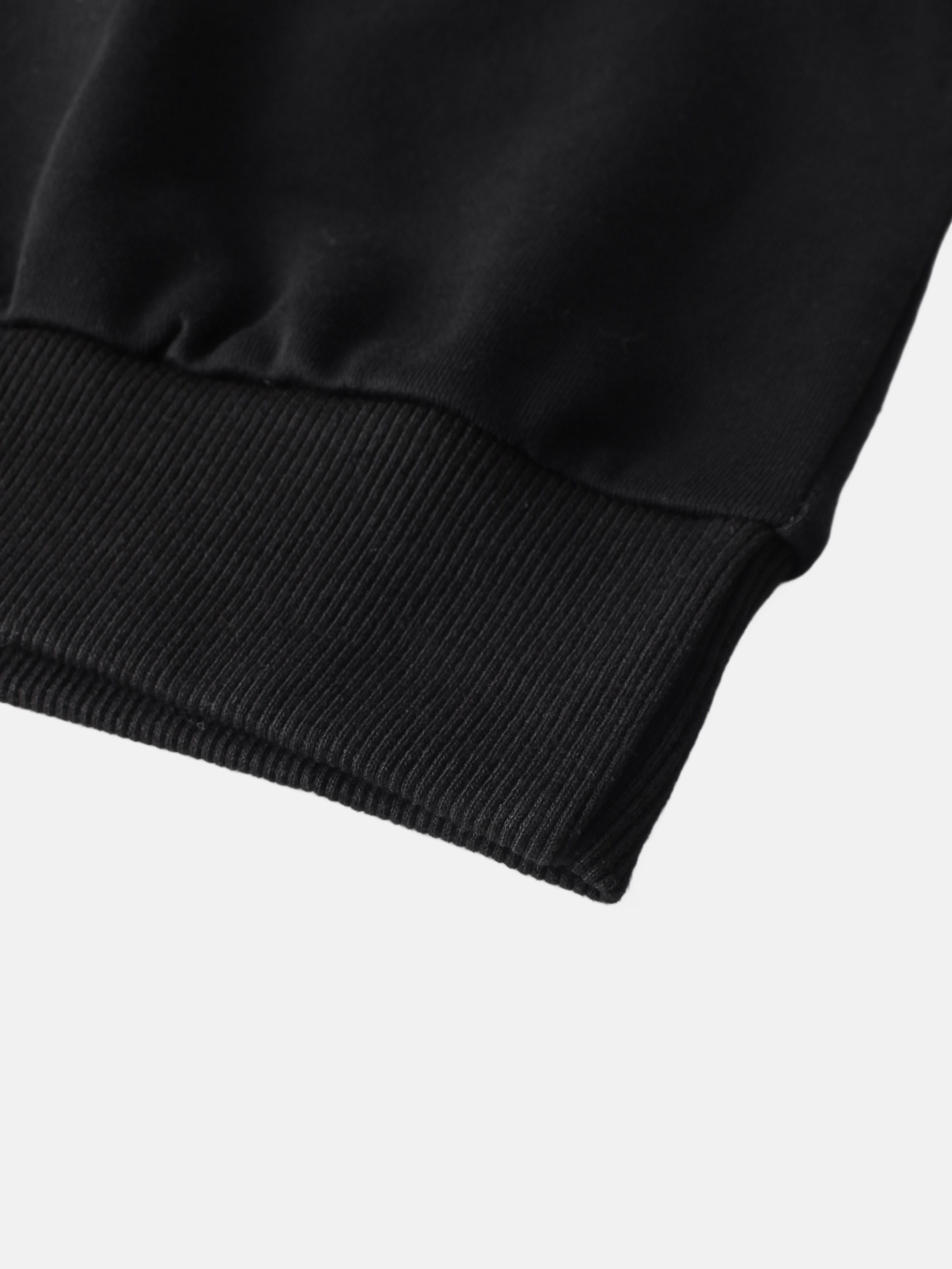 Lightweight Crop Sweatshirt - Black