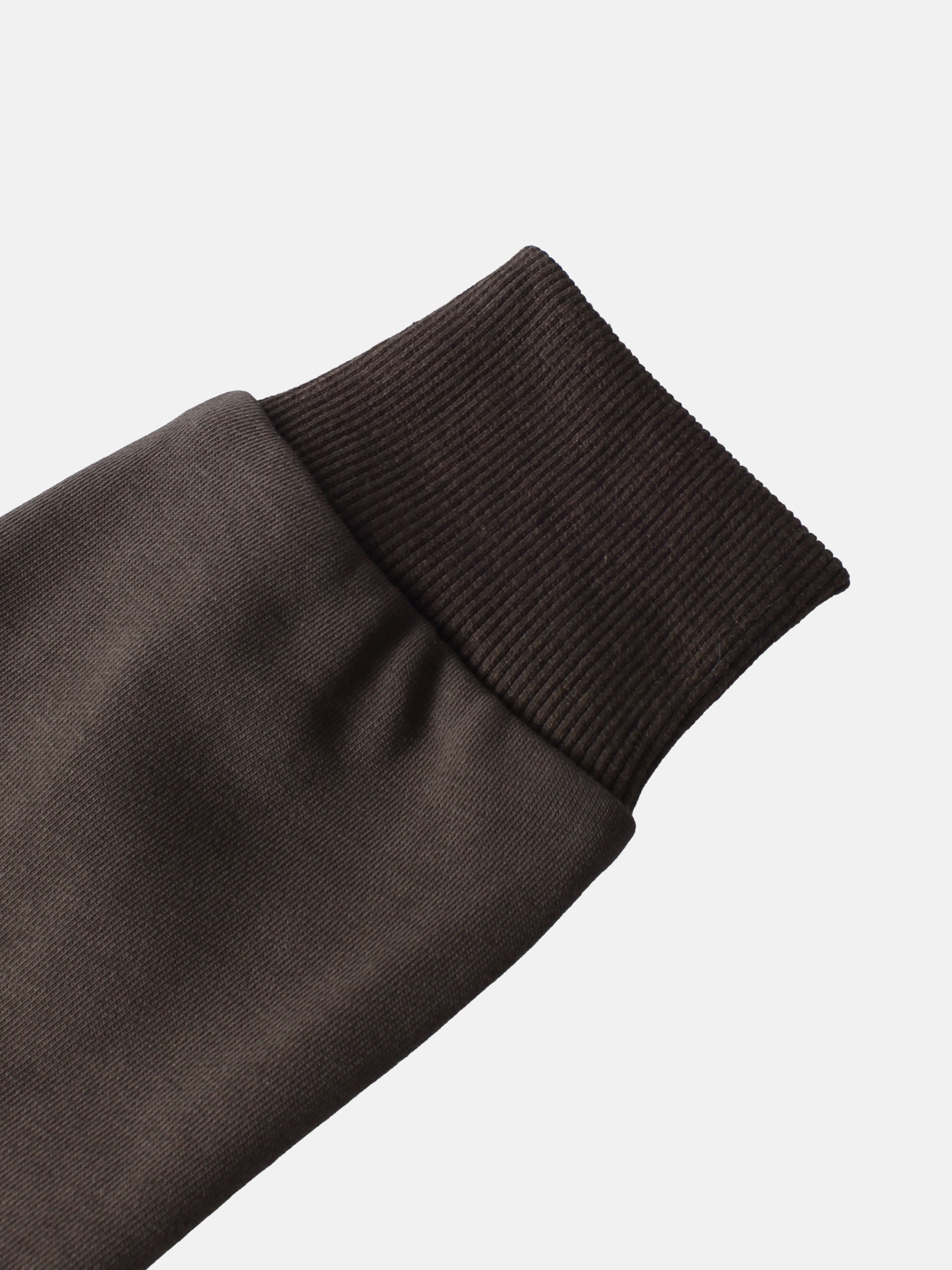 Lightweight Crop Sweatshirt - Brown