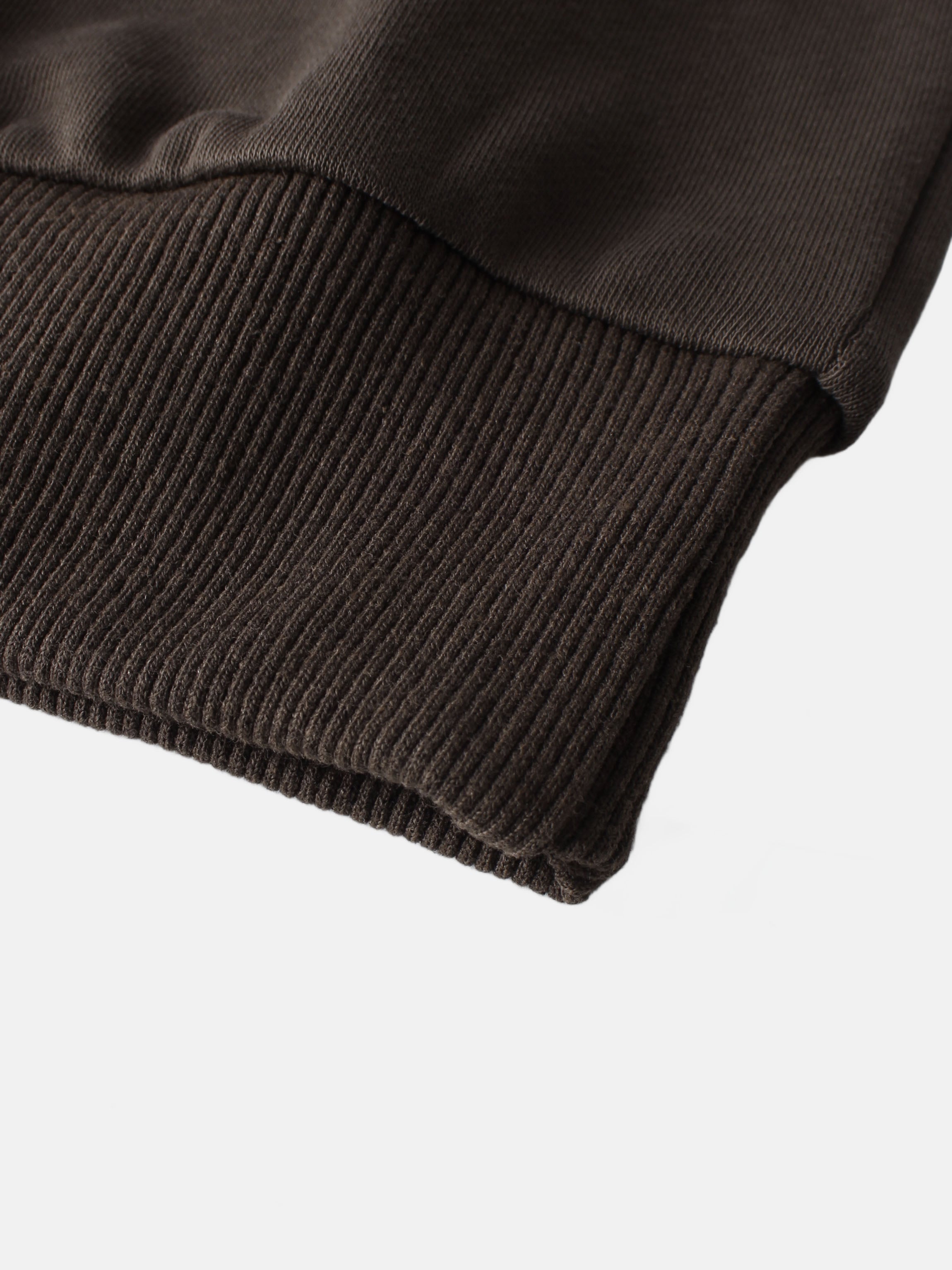 Lightweight Crop Sweatshirt - Brown