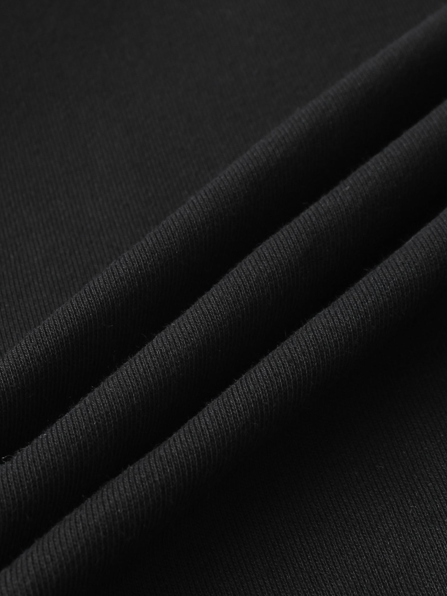 Lightweight Crop Sweatshirt - Black