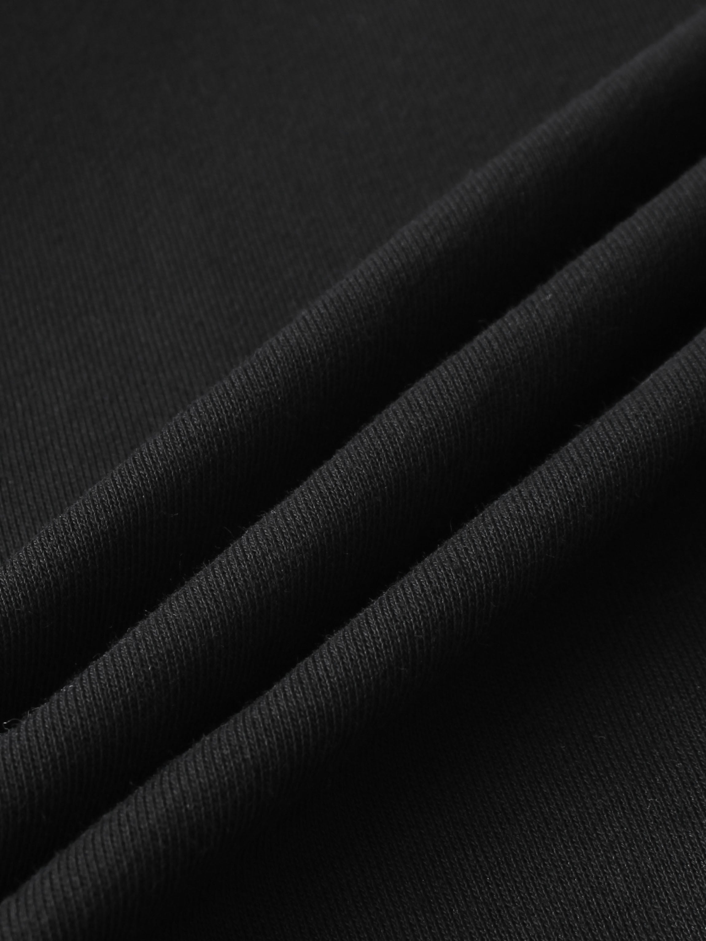 Lightweight Crop Sweatshirt - Black