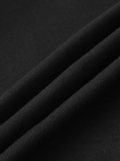 Lightweight Crop Sweatshirt - Black
