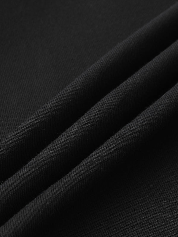 Lightweight Crop Sweatshirt - Black