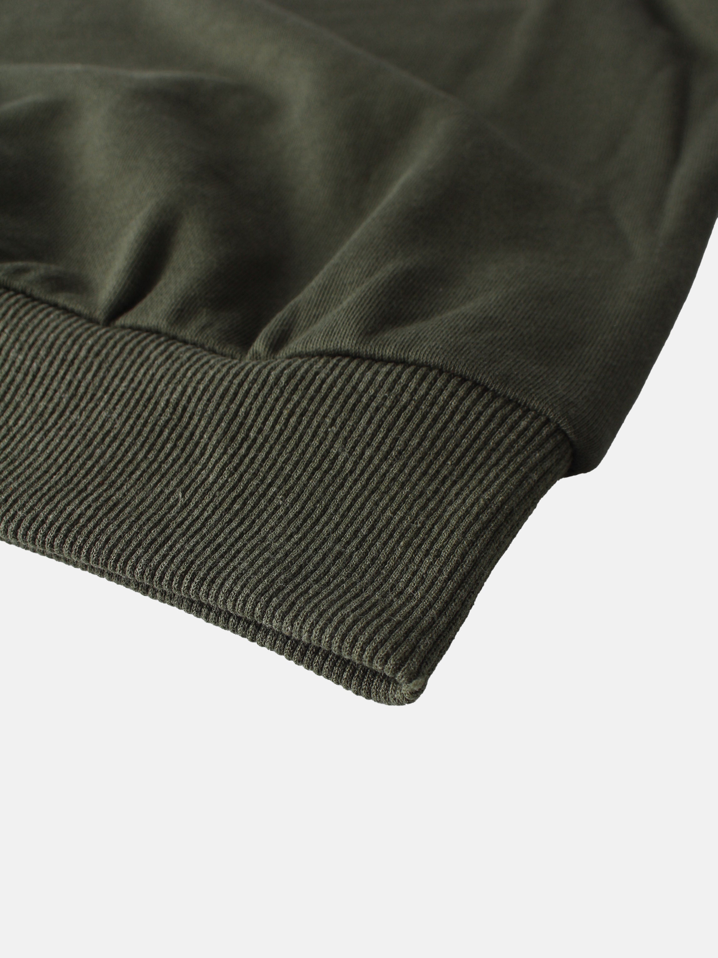 Lightweight Crop Sweatshirt - Olive