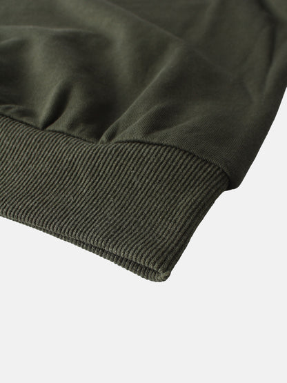 Lightweight Crop Sweatshirt - Olive