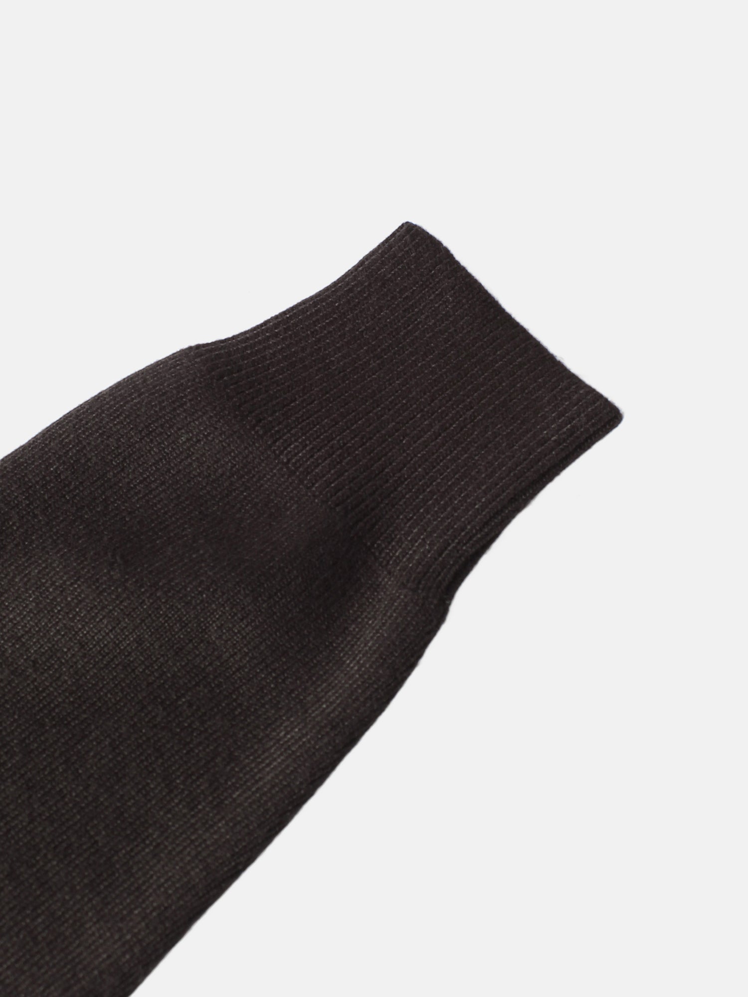 Thin Knit Center Cable Sweater - Chocolate Brown