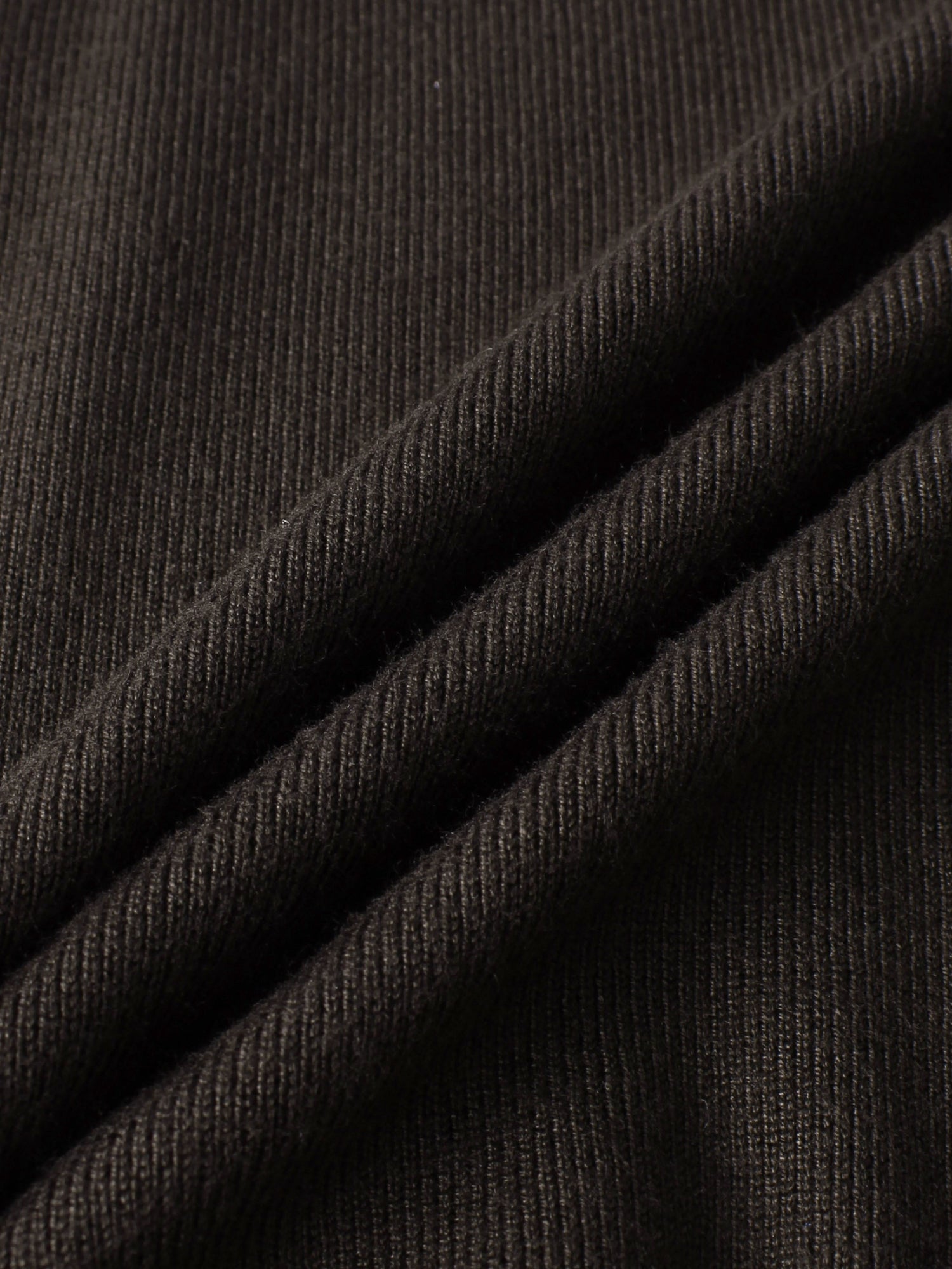 Thin Knit Center Cable Sweater - Chocolate Brown