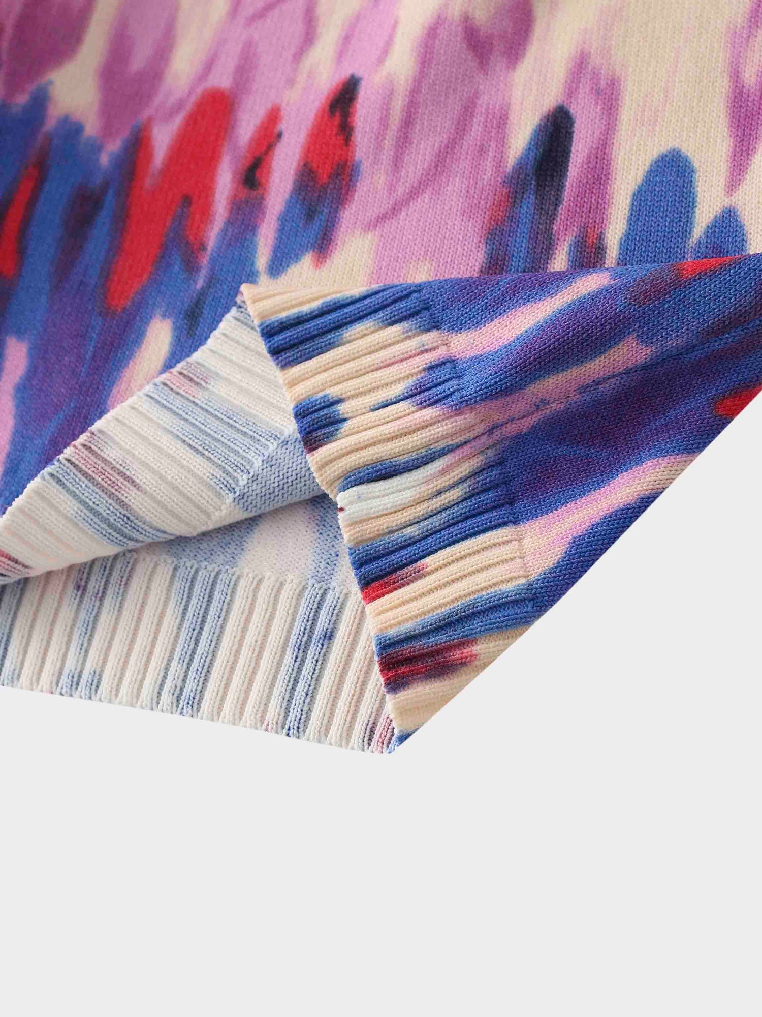 Buttoned Cardigan-Pink Watercolor