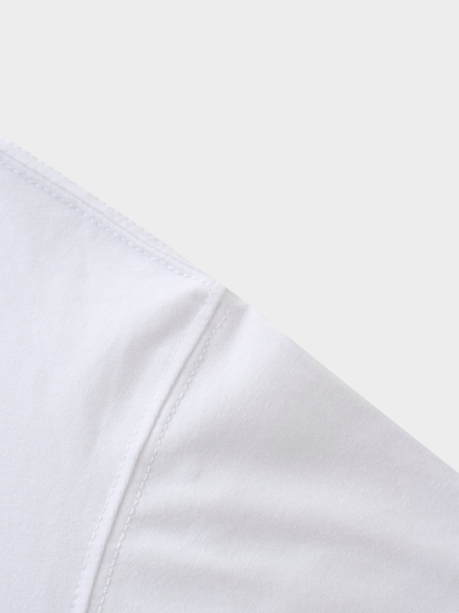 Oversized Rounded Hem T-Shirt-White