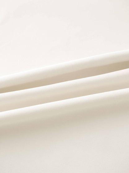 Crepe Slip Skirt-Ivory