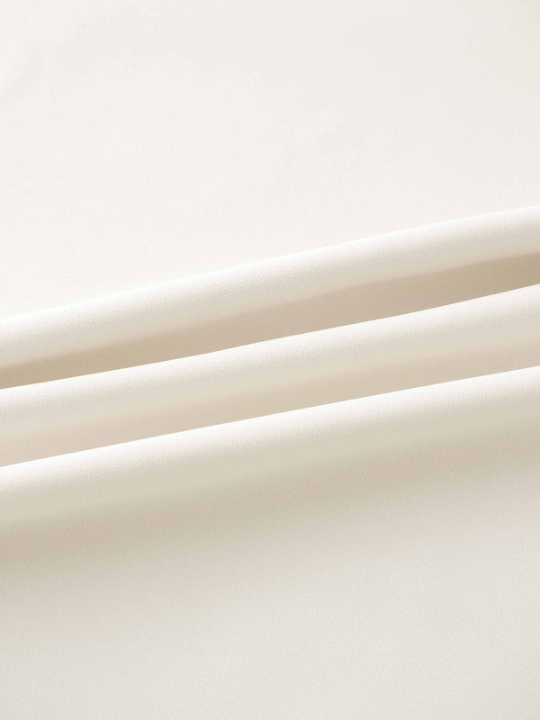 Crepe Slip Skirt-Ivory