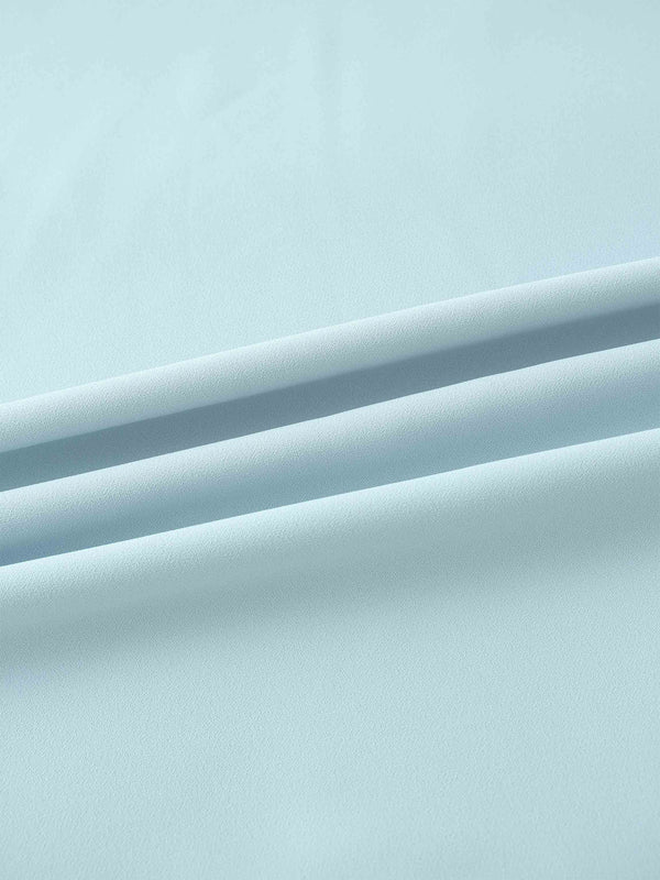 Crepe Slip Skirt-Sky Blue