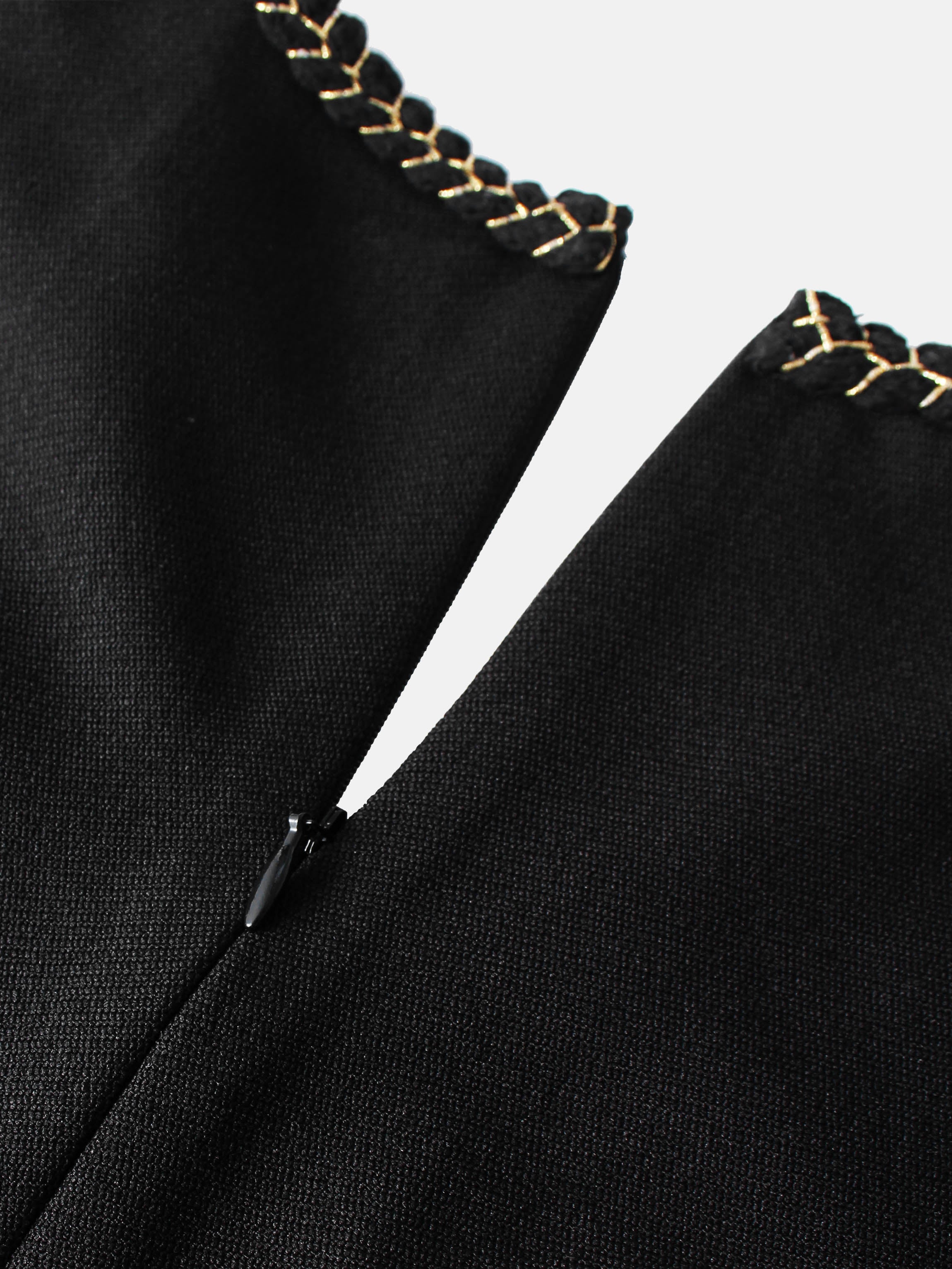 Yoke Pleated Jumper - Black