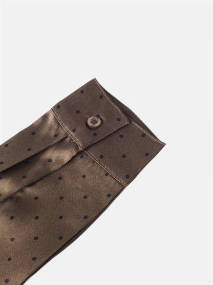 Waist Knot Maxi Shirtdress - Dark Brown