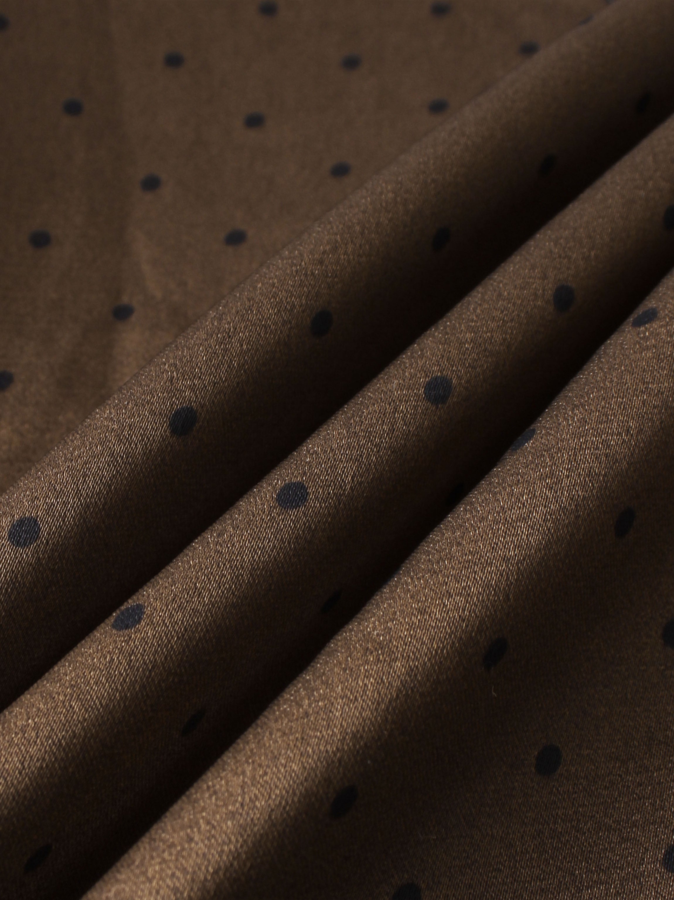 Waist Knot Maxi Shirtdress - Dark Brown