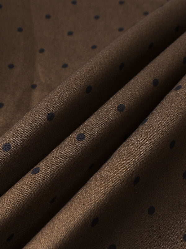Waist Knot Maxi Shirtdress - Dark Brown