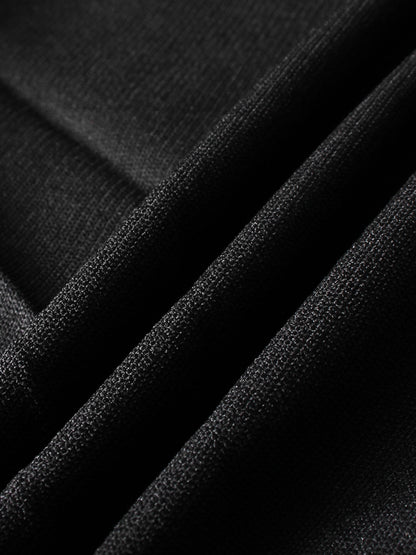 Yoke Pleated Jumper - Black
