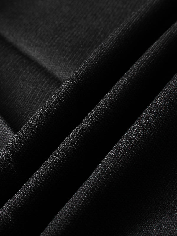Yoke Pleated Jumper - Black