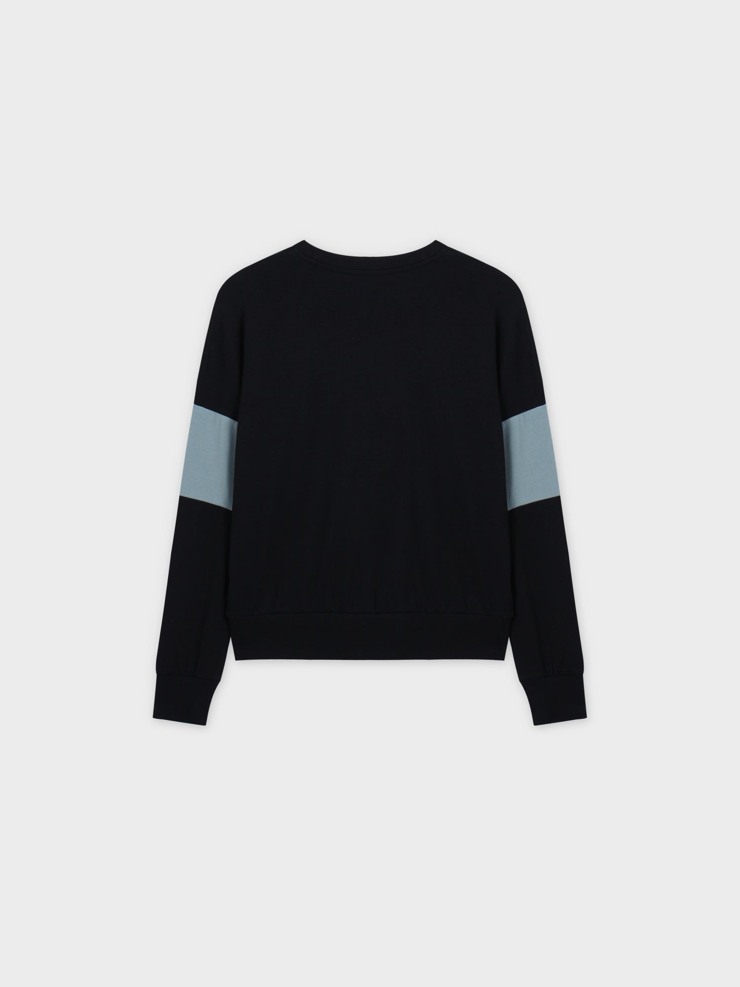 Wide Stripe Bomber-Black/Teal