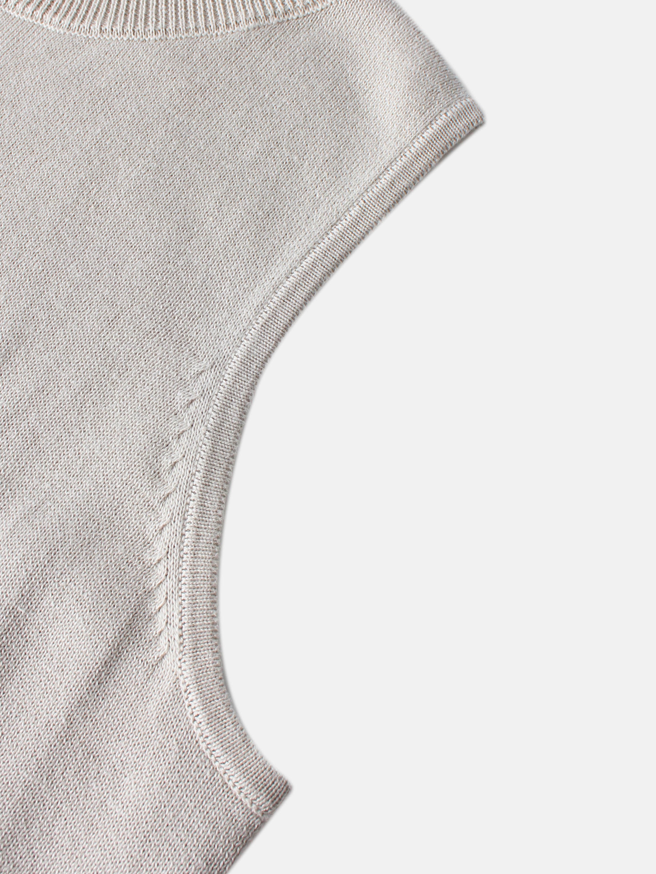 Mock Neck Sleeveless Dress - Tan